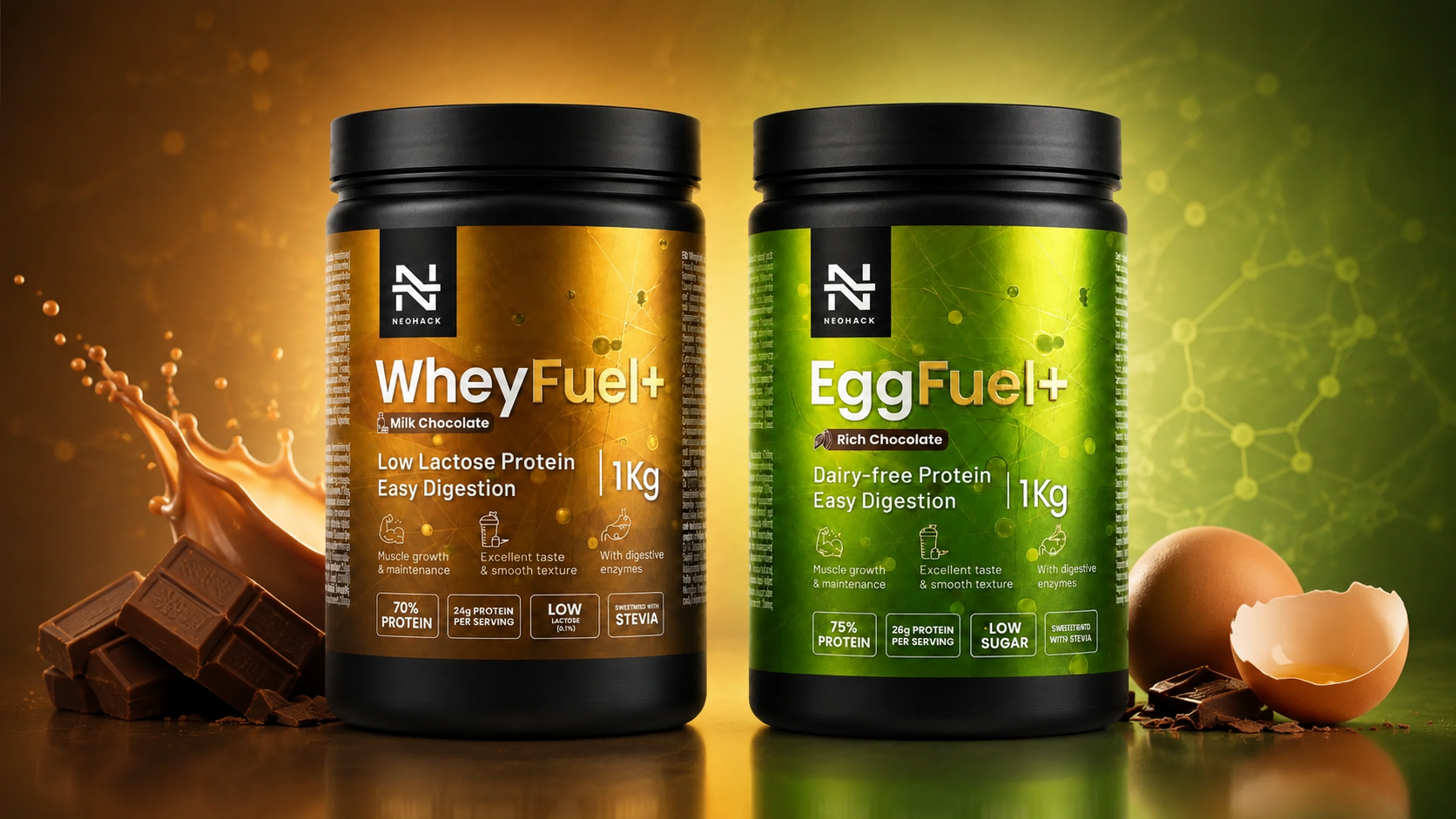Porovnanie srvátkového proteínu WheyFuel+ a vaječného proteínu EggFuel+