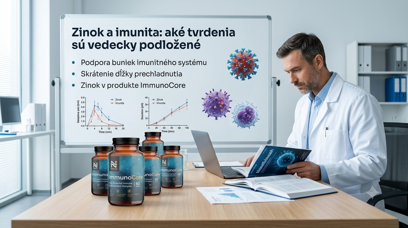 Vizualizácia k článku – Zinok a imunita: aké tvrdenia sú vedecky podložené