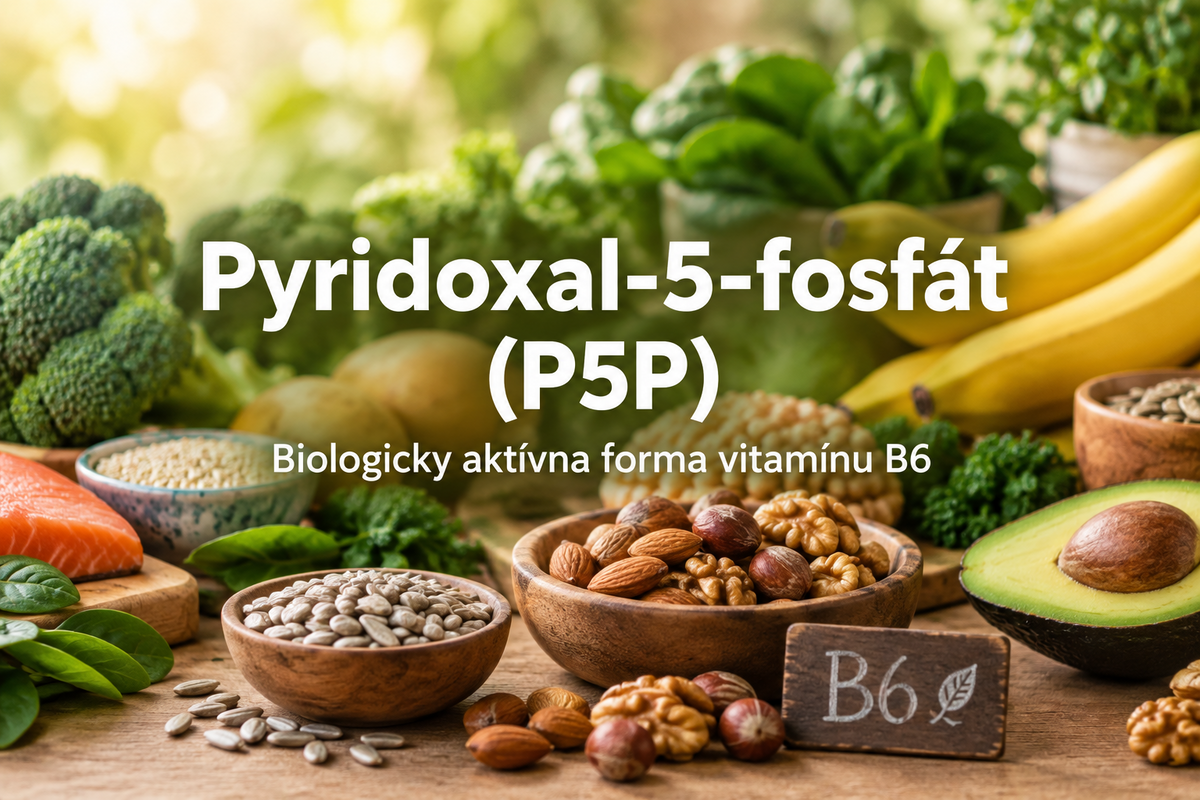 Potravinové zdroje vitamínu B6 – orechy, zelenina, losos