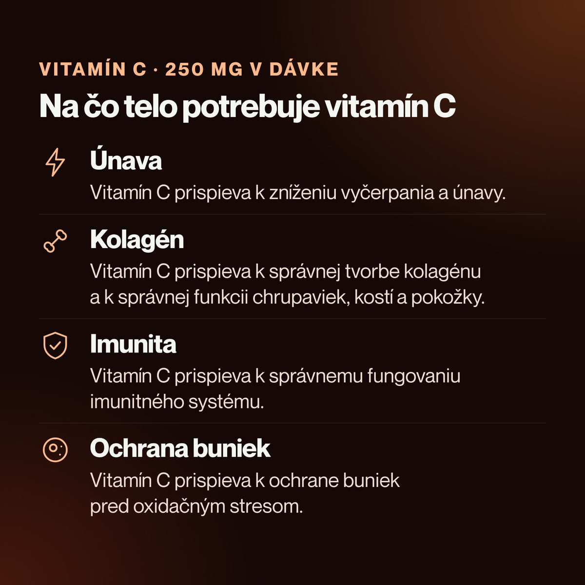 AminoFuel – Na čo telo potrebuje vitamín C