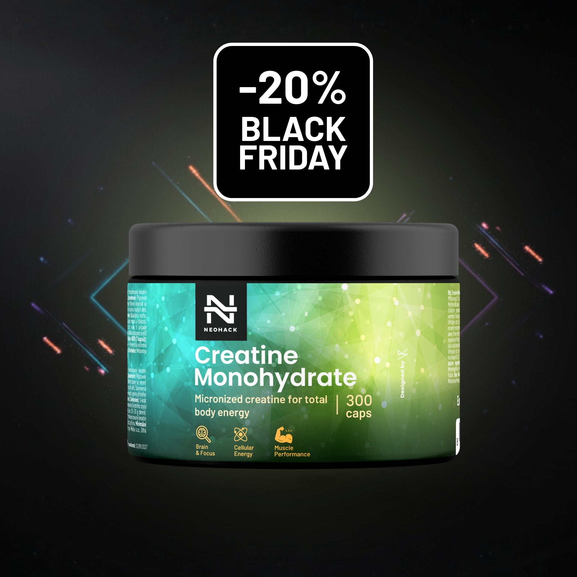 Kreatín Monohydrát - Mikronizovaný výkon mozgu a svalov