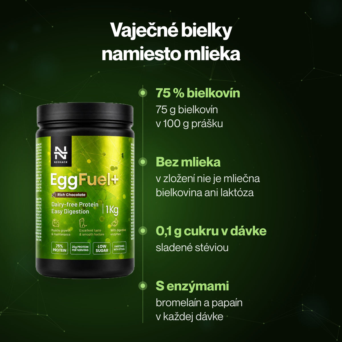EggFuel – Vaječné bielky namiesto mlieka