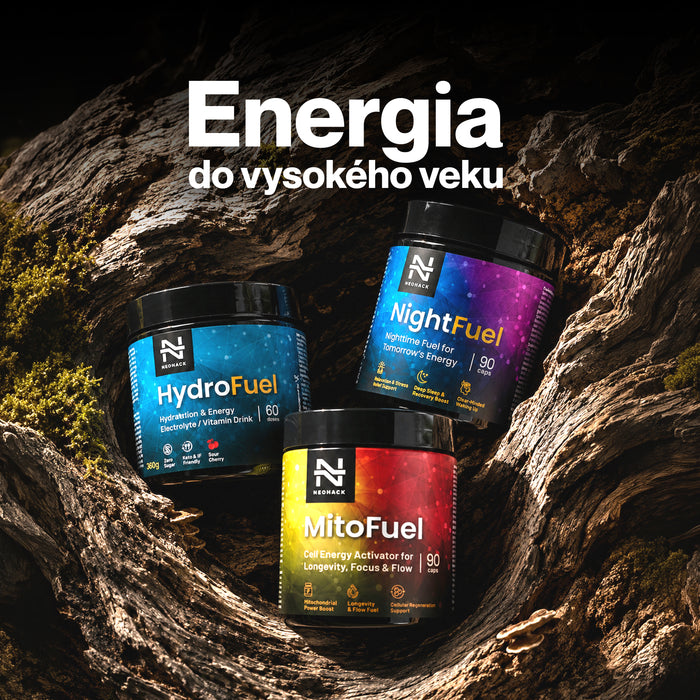 NEOHACK Energia do vysokého veku - HydroFuel, MitoFuel, NightFuel