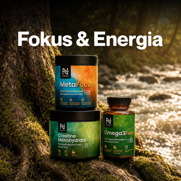 NEOHACK Fokus & Energia - MetaFocus, Kreatín, Omega3