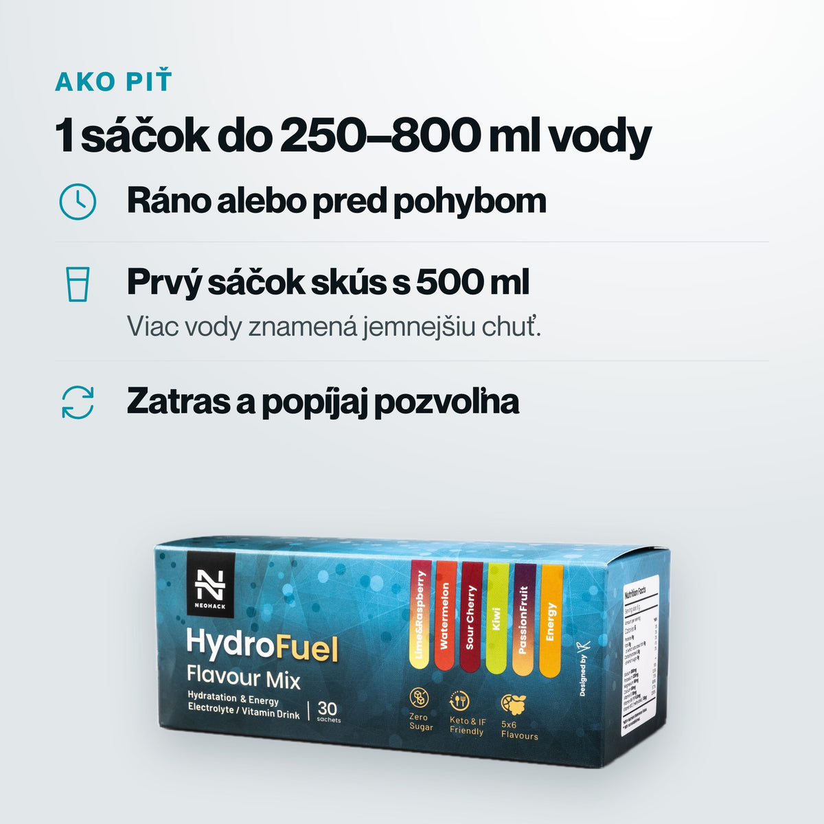HydroFuelMix – 1 sáčok do 250–800 ml vody