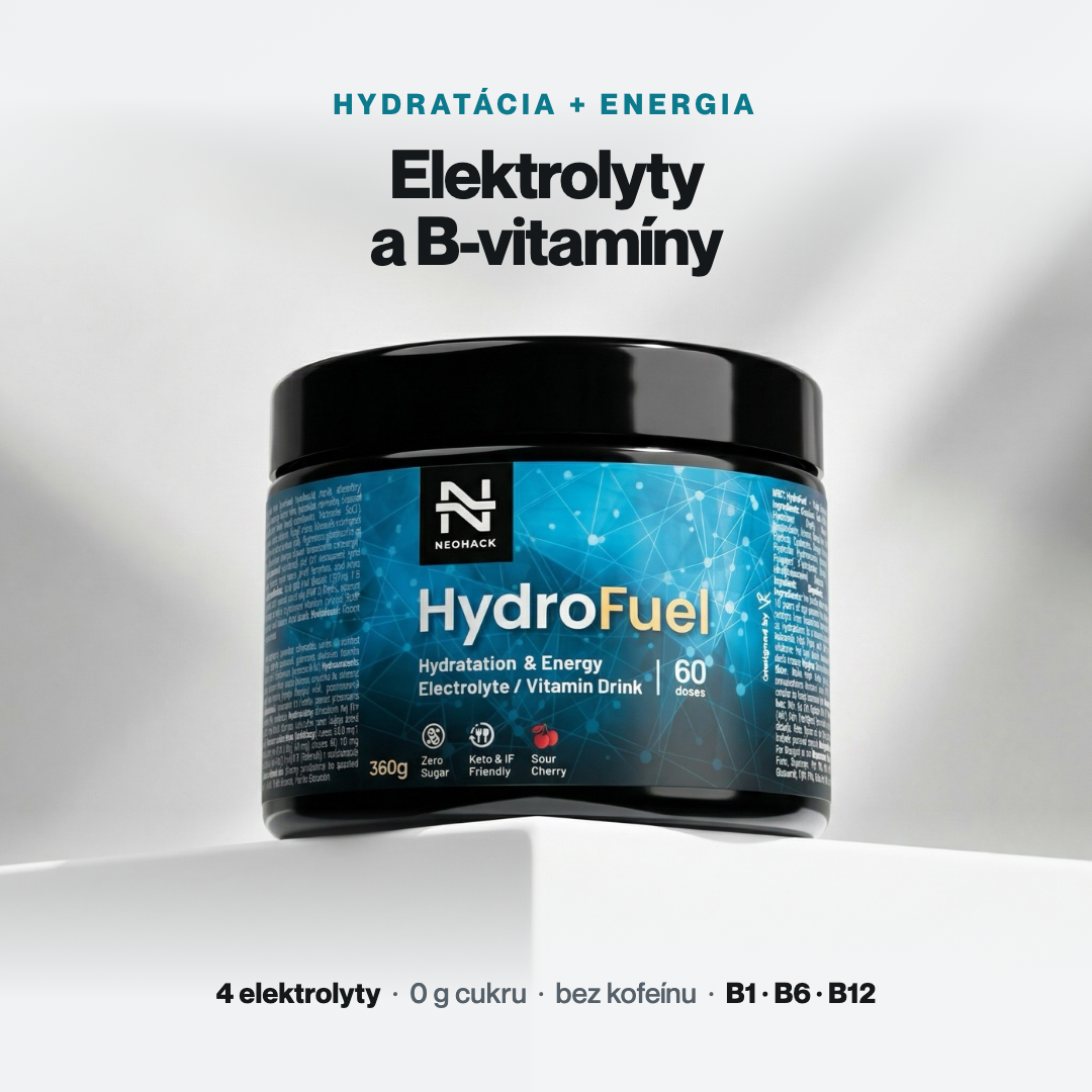 HydroFuel elektrolytový nápoj bez cukru a kofeínu – balenie NEOHACK