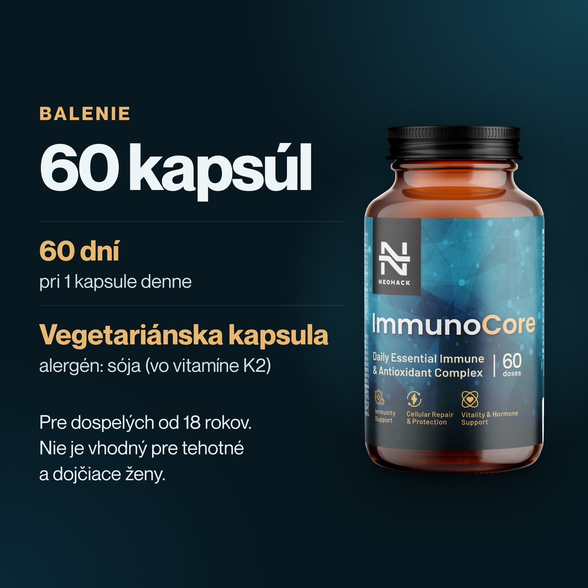ImmunoCore balenie 60 kapsúl na 60 dní