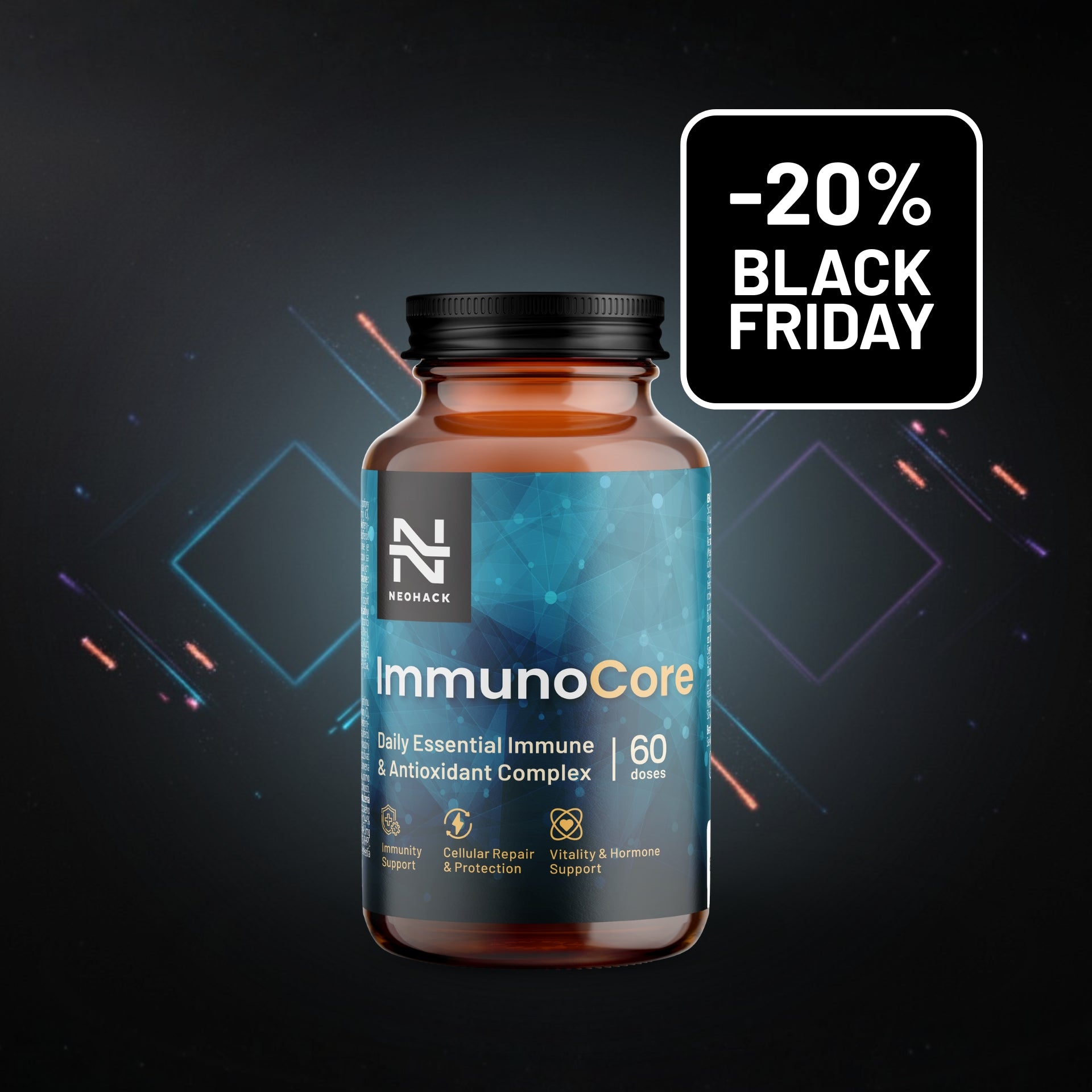ImmunoCore – Imunitný komplex D3+E+K2+A+C + Zinok s Kvercetínom