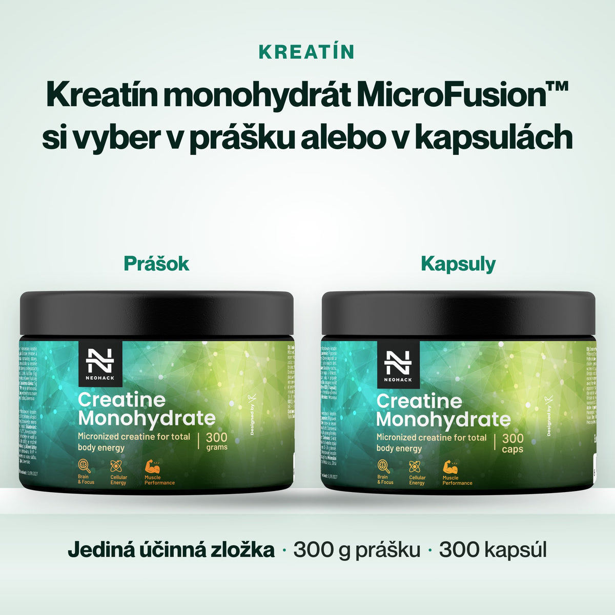Kreatin – Kreatín monohydrát MicroFusion™ si vyber v prášku alebo v kapsulách