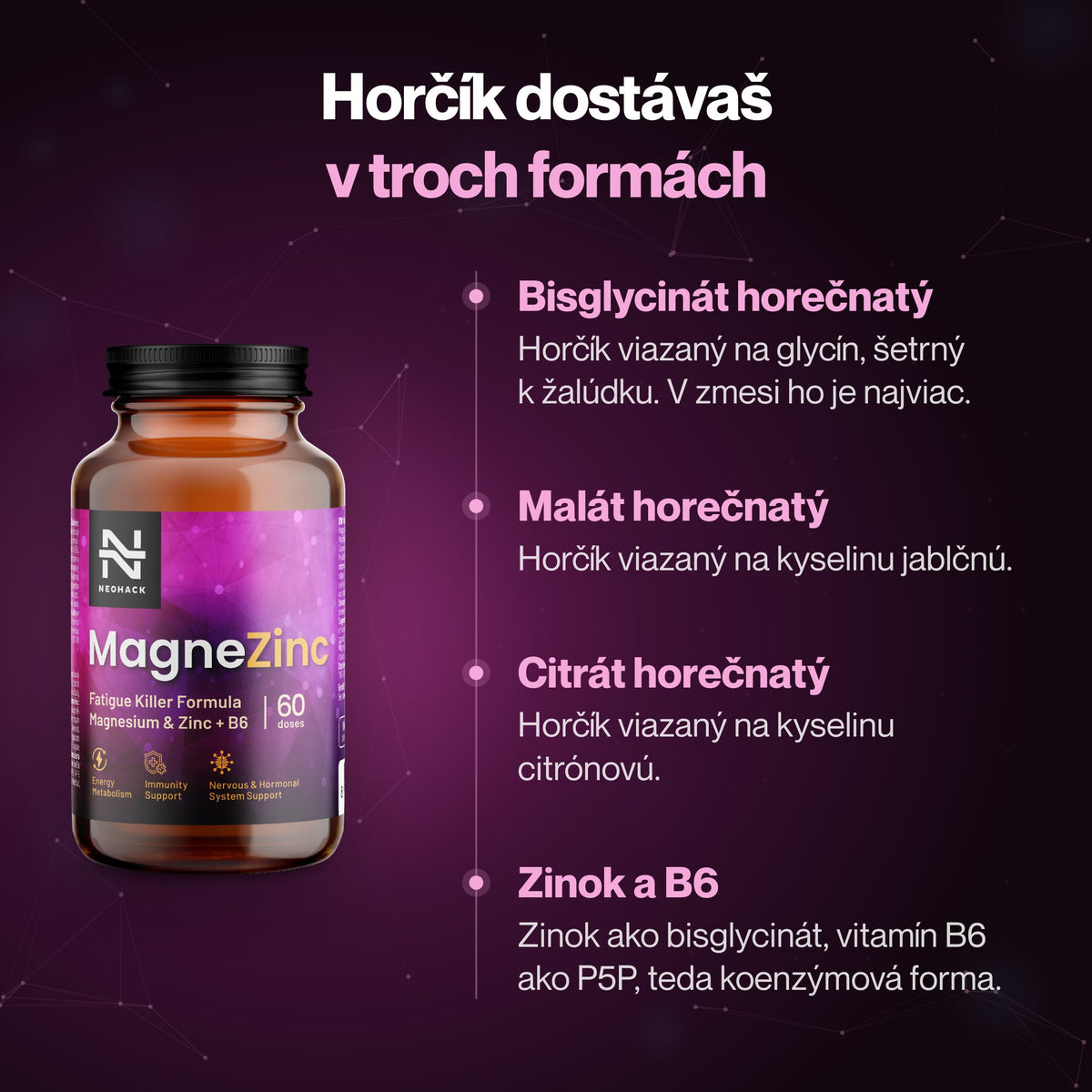 MagneZinc – Horčík dostávaš v troch formách