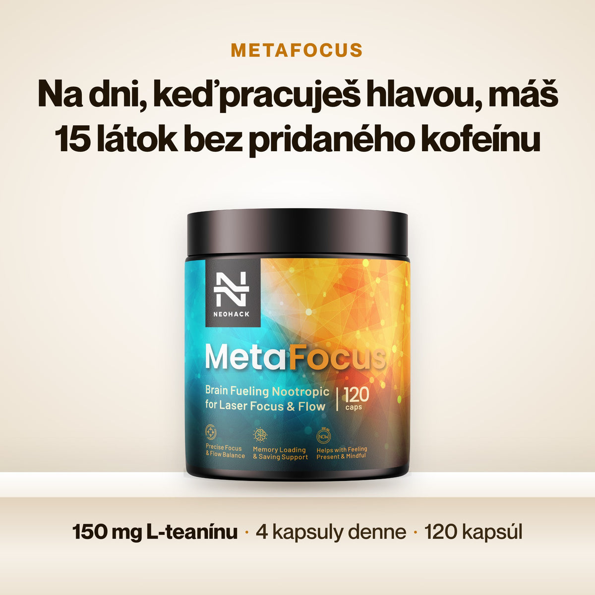 MetaFocus – Na dni, keď pracuješ hlavou, máš 15 látok bez pridaného kofeínu