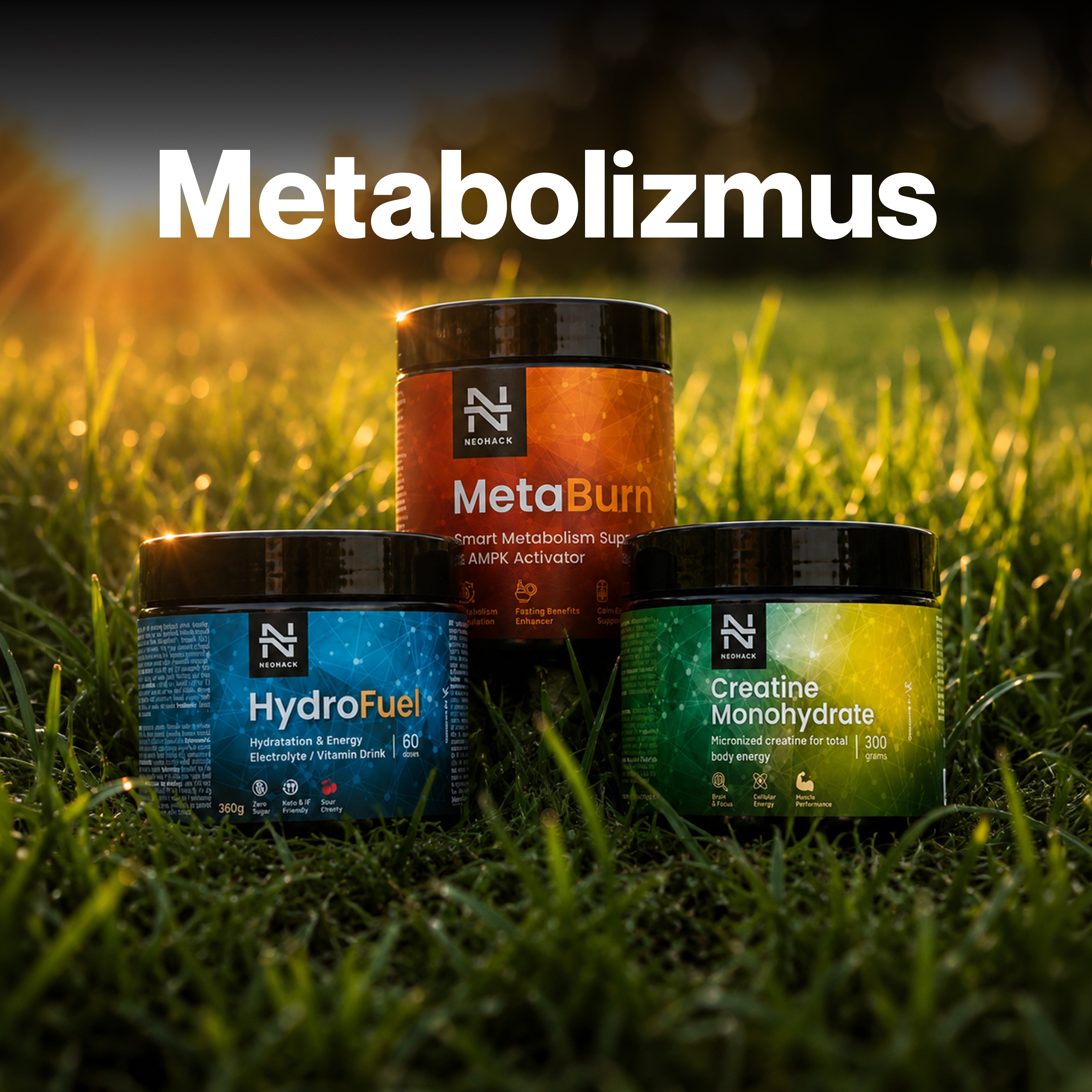 NEOHACK Metabolizmus - HydroFuel, MetaBurn, Kreatín
