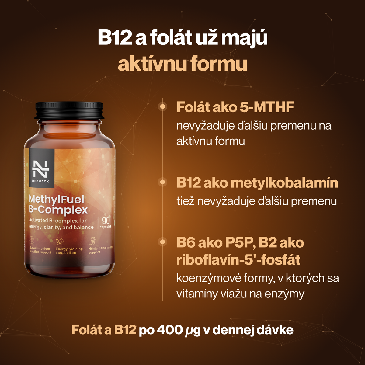 MethylFuel – B12 a folát v aktívnej forme