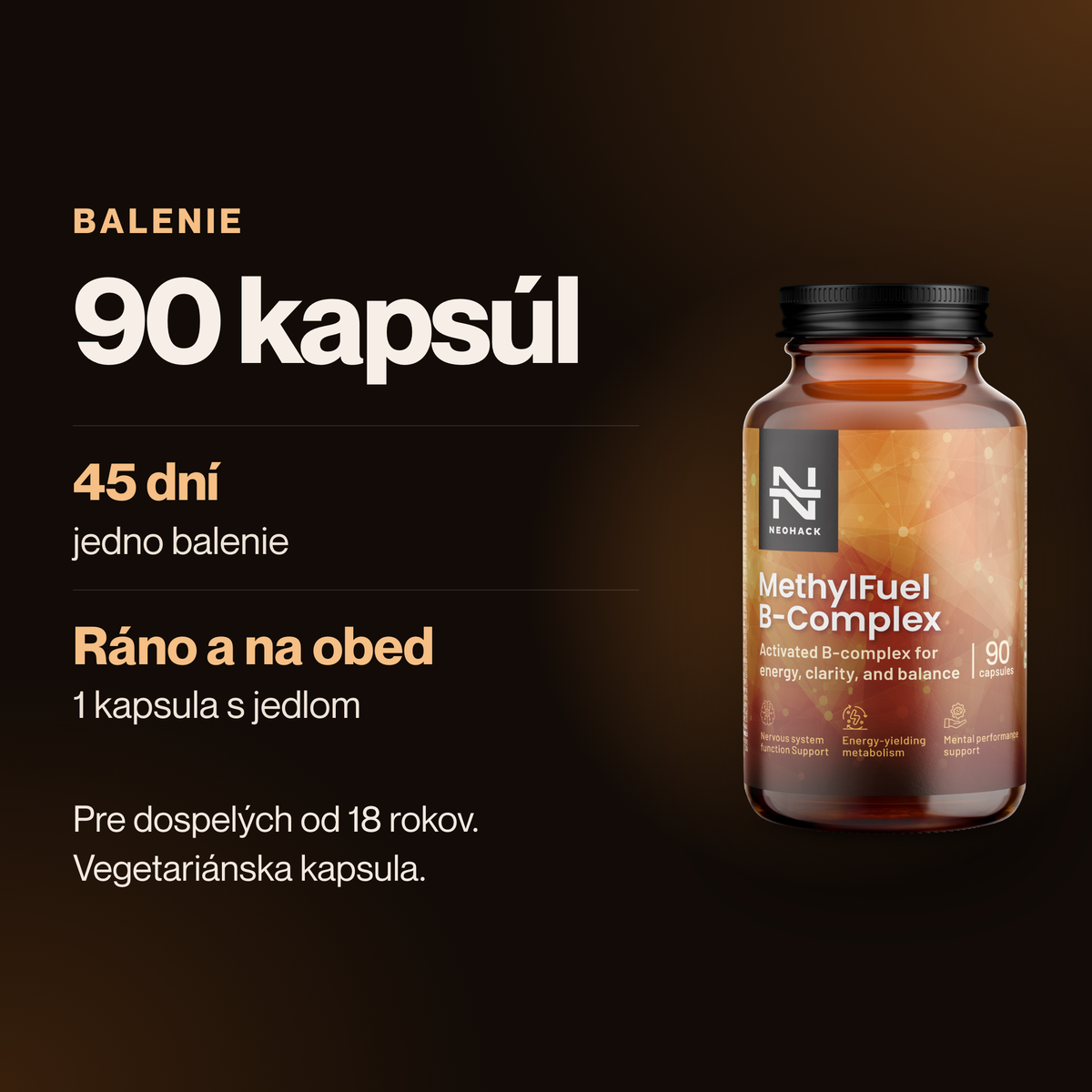 MethylFuel balenie 90 kapsúl na 45 dní