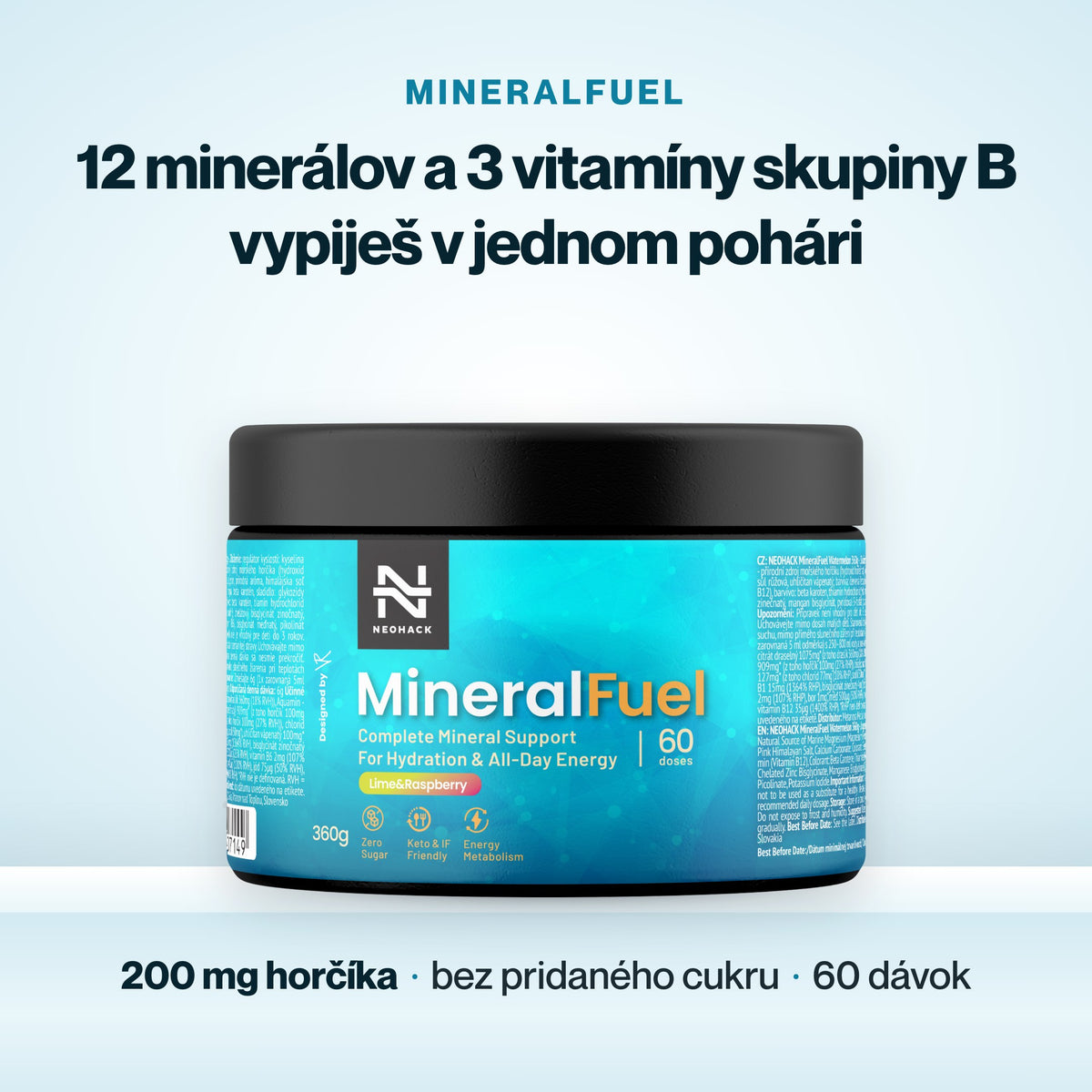 MineralFuel – 12 minerálov a 3 vitamíny skupiny B vypiješ v jednom pohári