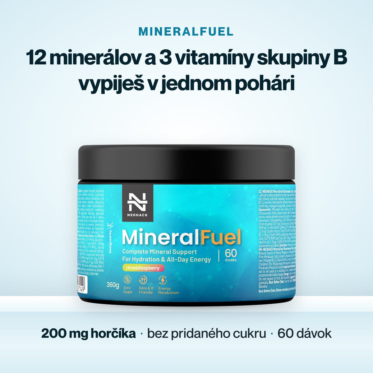 MineralFuel – 12 minerálov a 3 vitamíny skupiny B vypiješ v jednom pohári