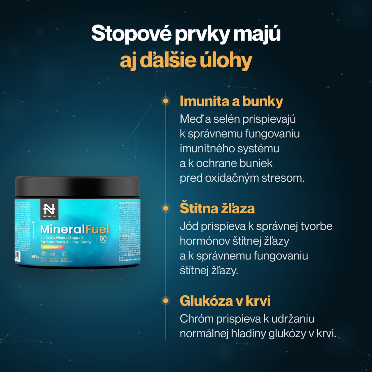 MineralFuel – Stopové prvky majú aj ďalšie úlohy
