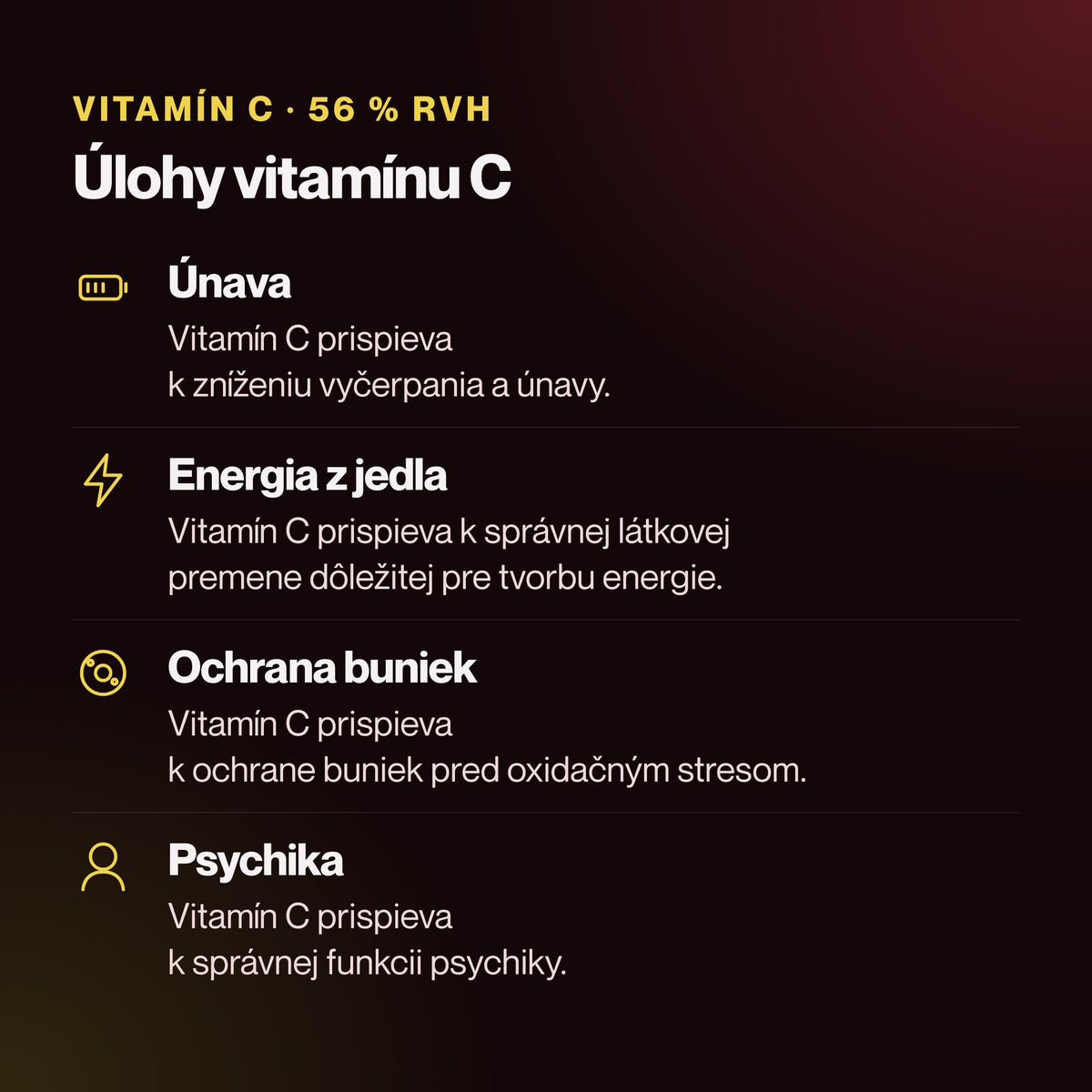 MitoFuel – Úlohy vitamínu C