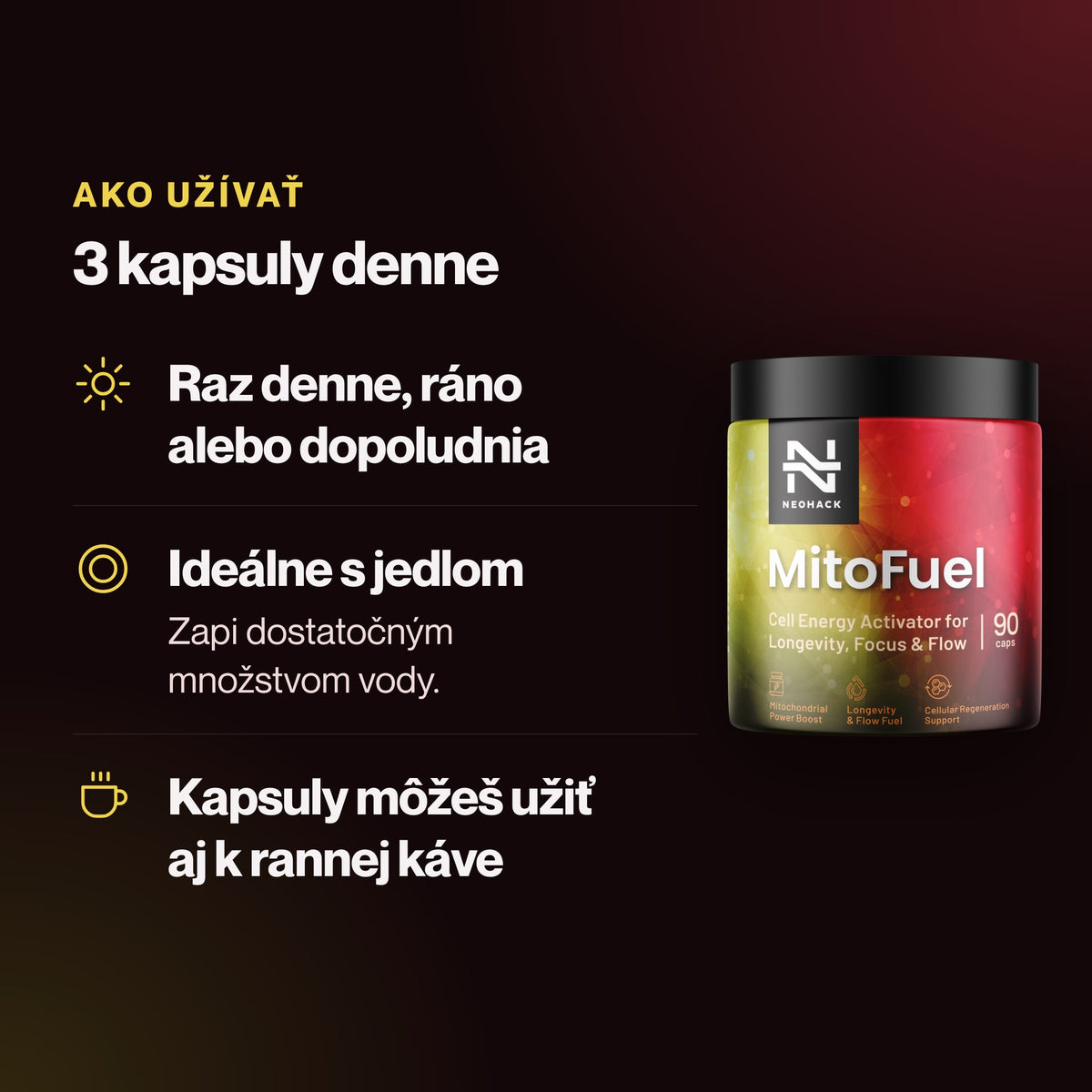 MitoFuel – 3 kapsuly denne