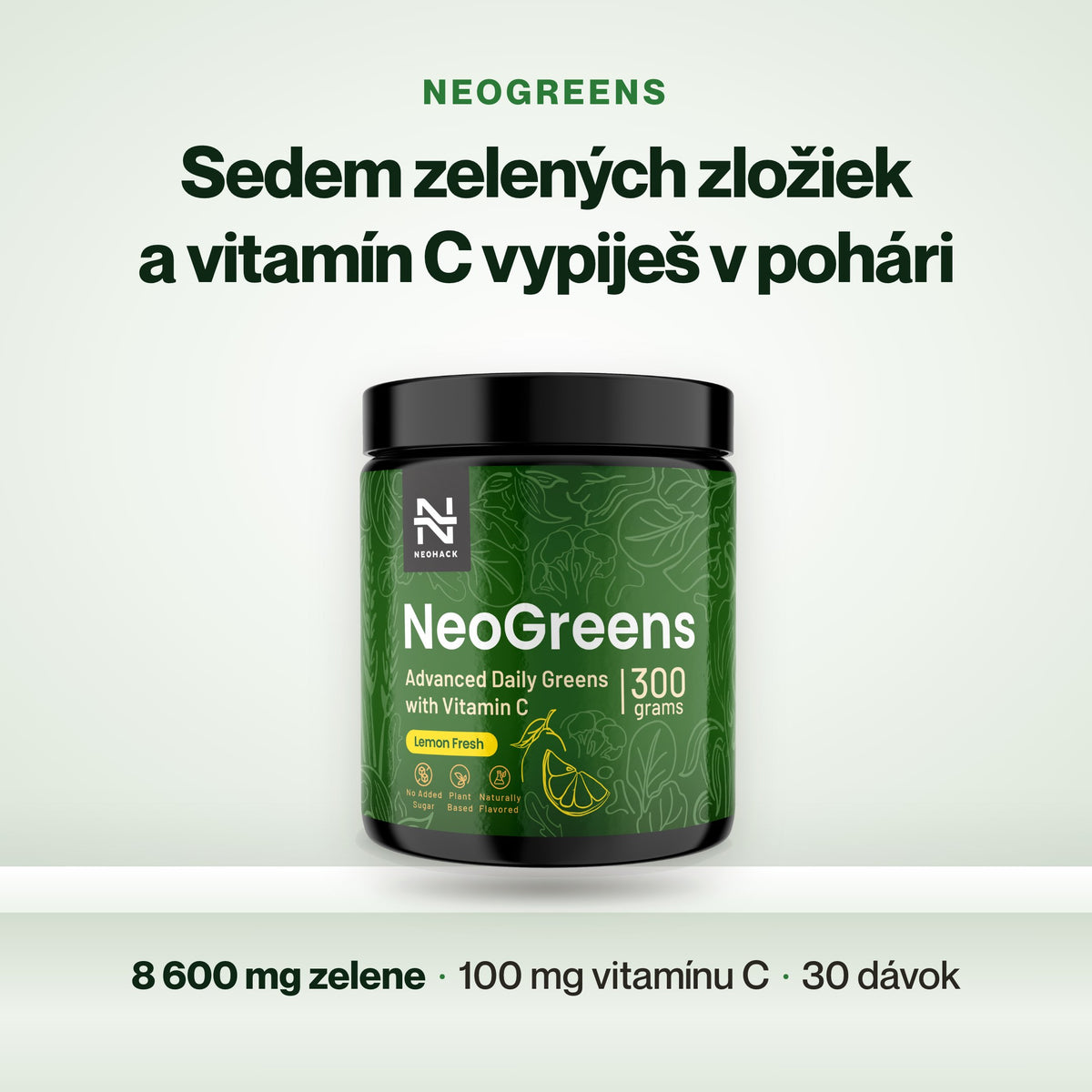 NeoGreens – Sedem zelených zložiek a vitamín C vypiješ v pohári