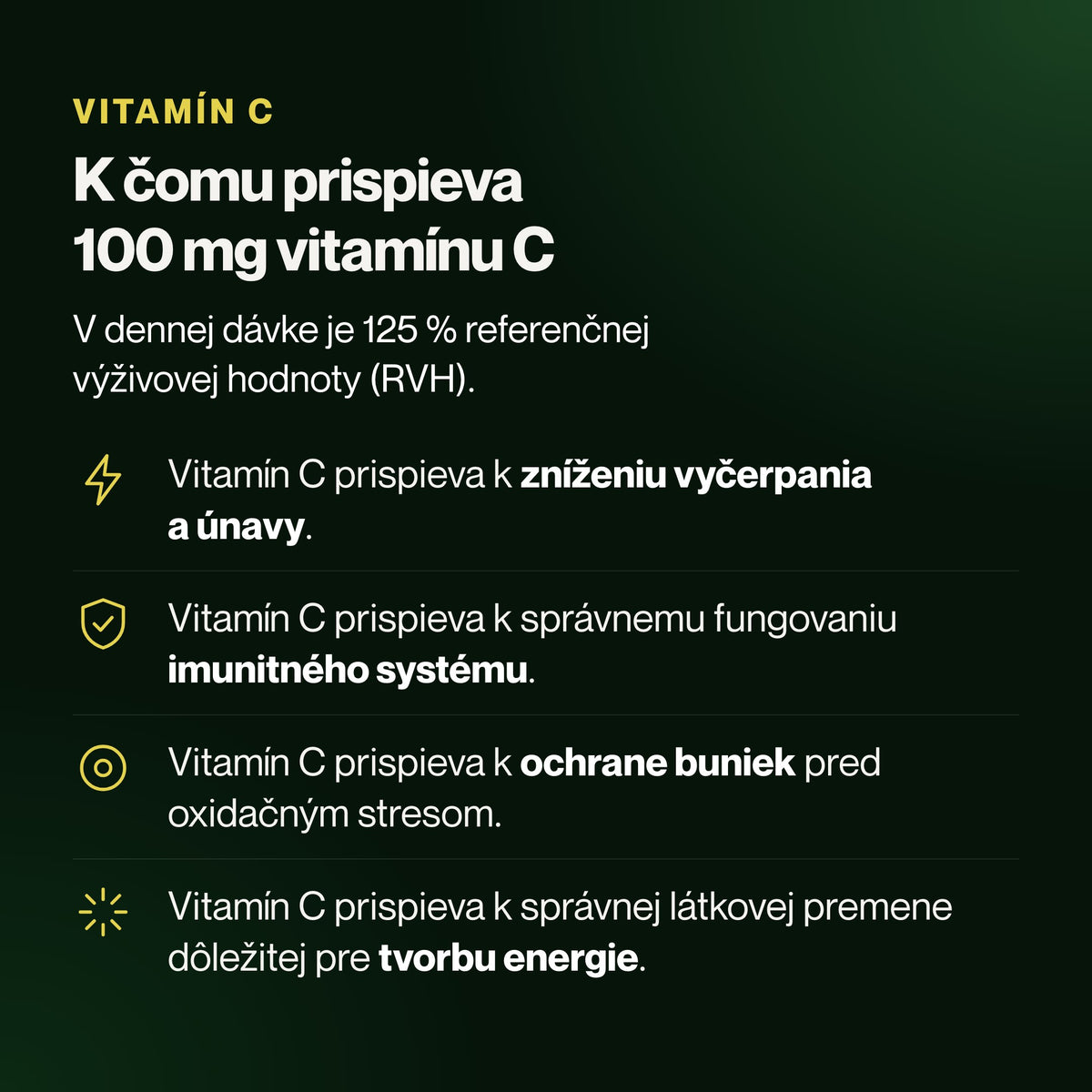 NeoGreens – K čomu prispieva 100 mg vitamínu C