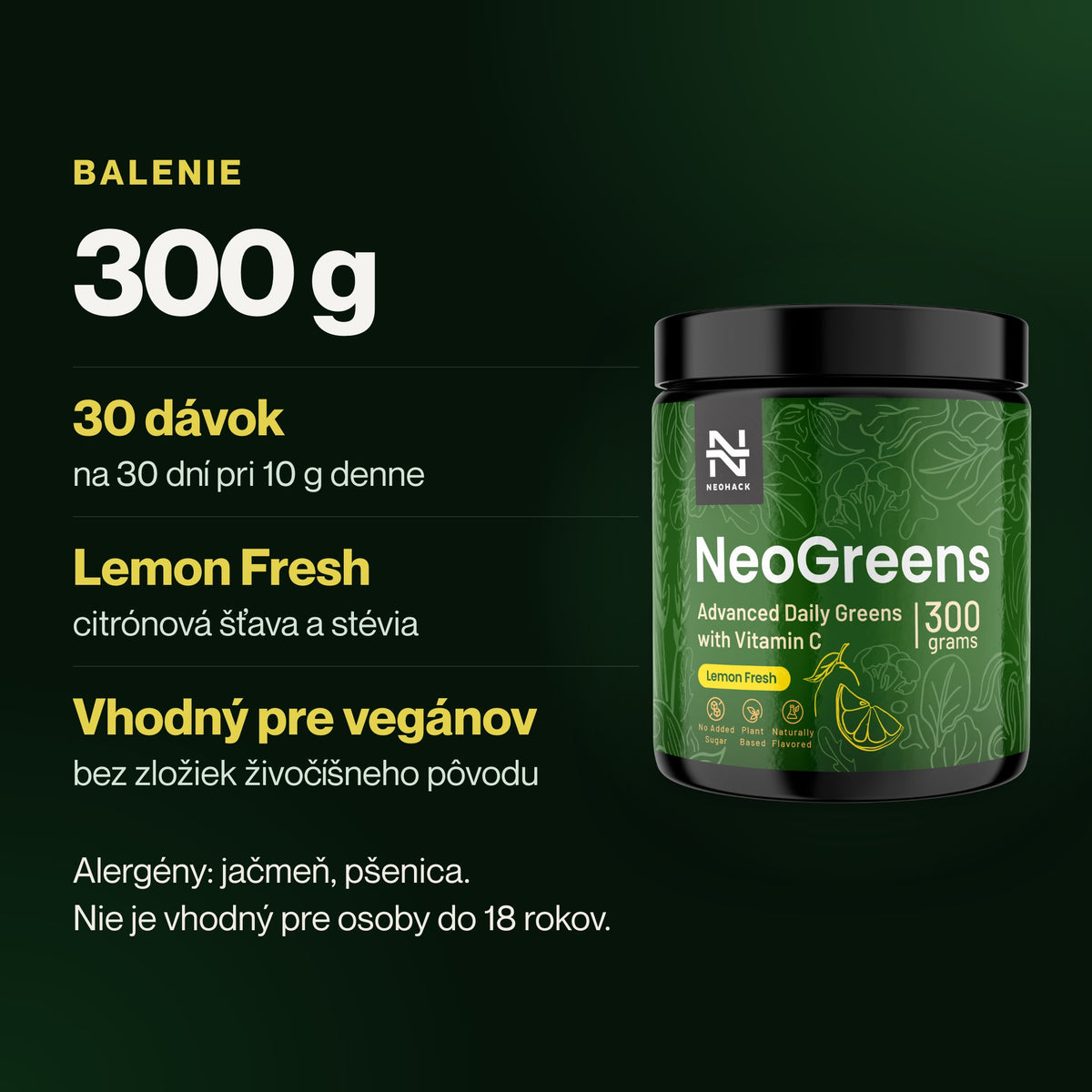 NeoGreens – Balenie: 300 g