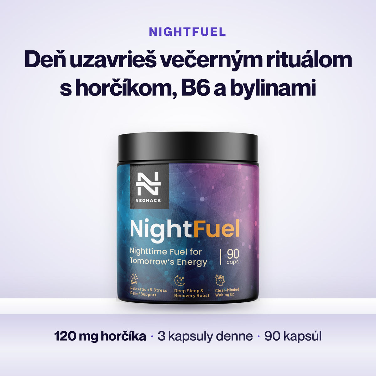 NightFuel – Deň uzavrieš večerným rituálom s horčíkom, B6 a bylinami