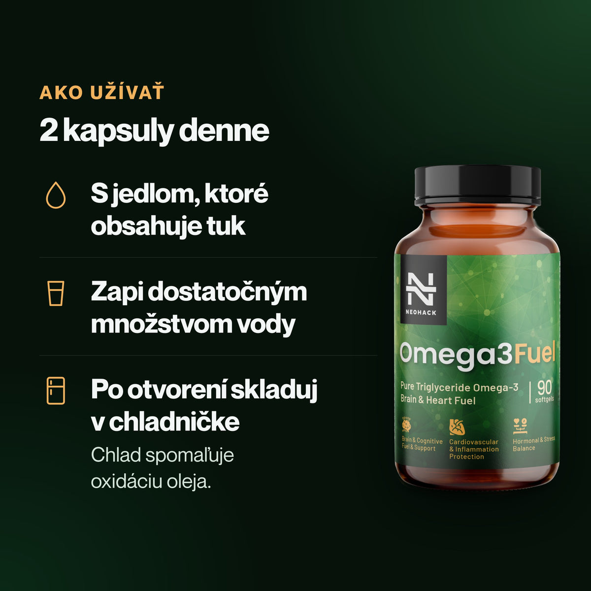 Omega3Fuel – 2 kapsuly denne