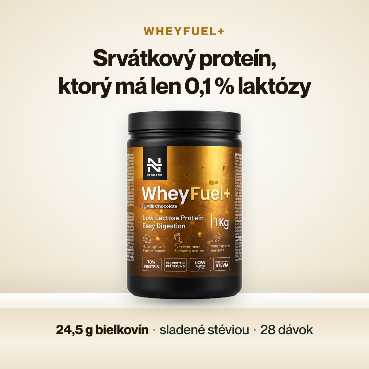 WheyFuel – Srvátkový proteín, ktorý má len 0,1 % laktózy