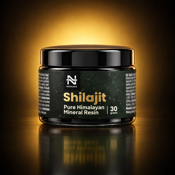 NEOHACK Shilajit, 100 % čistá himalájska živica, dóza 30 g